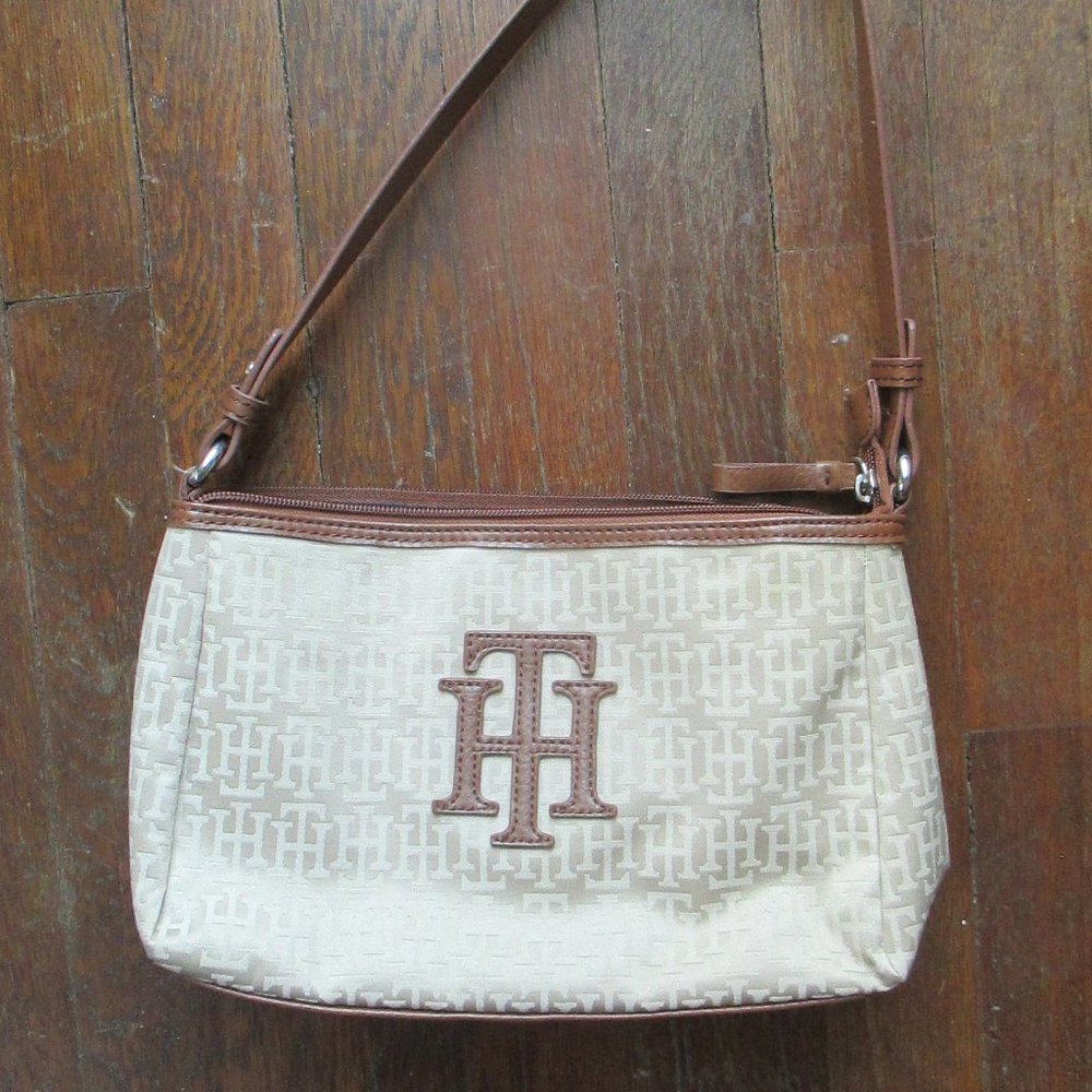 Vintage Tommy Hilfiger TH Logo fabric purse